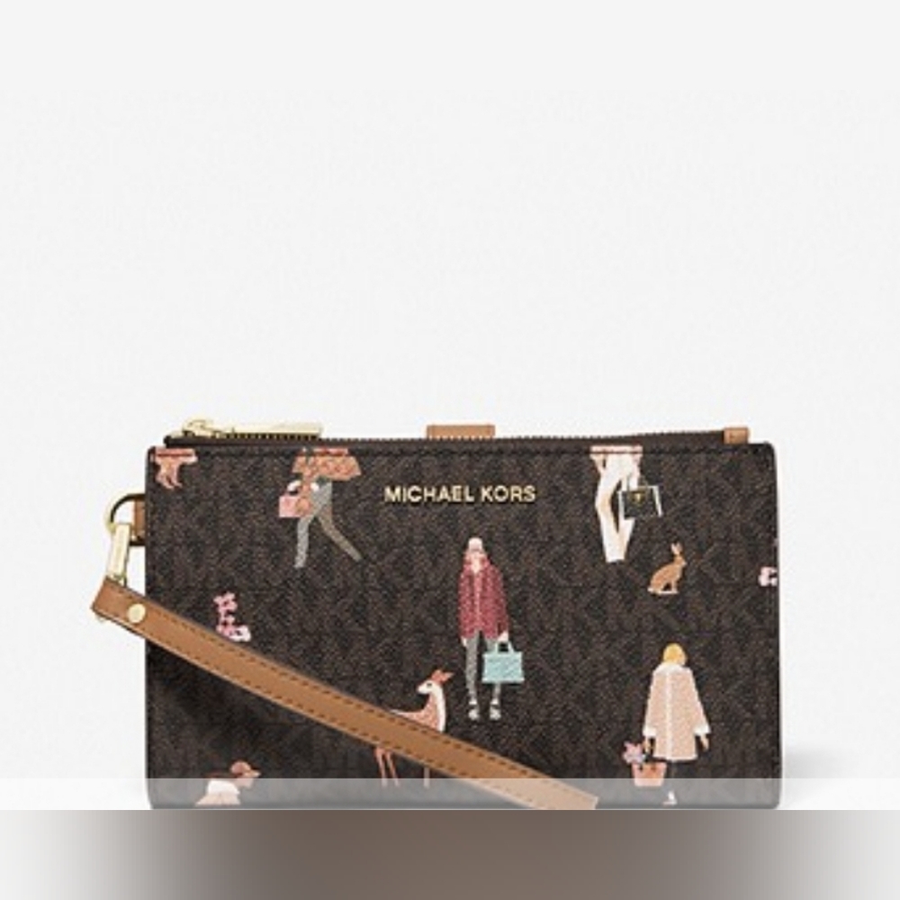 Michael kors Jet Set Medium Double Zip Wallet